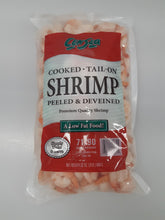Charger l'image dans la galerie, Crevettes Cuites Avec Queues 70-90 Surgelées. Sac de 2 livres