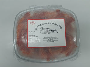Crevettes Sauvages Sidestripe de Colombie Britannique Surgelées. Paquet de 1 livre